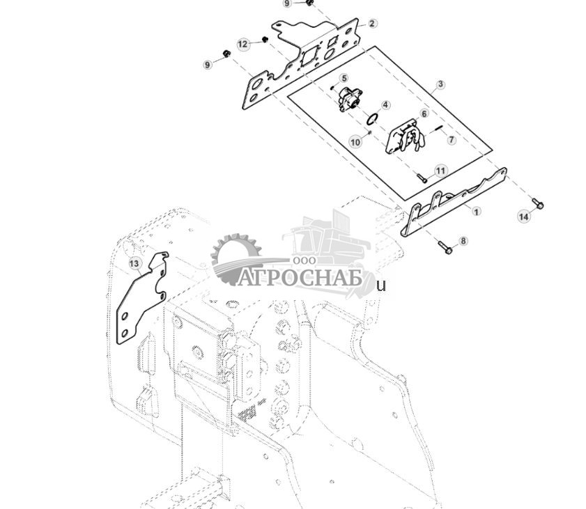 Детали крепления, задний разъем для подключения дополнительного оборудования, 8 задних SCV (807001 - ) - ST946589 732.jpg